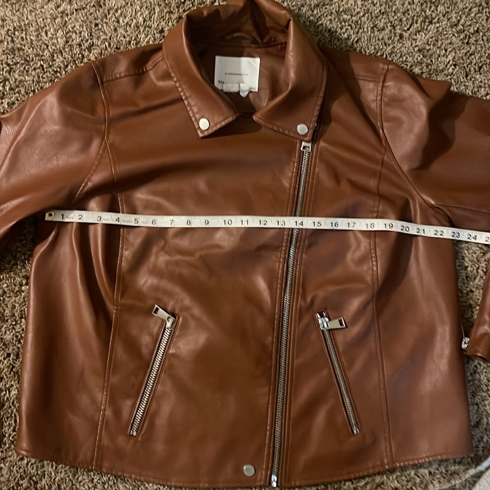 Saige Faux-Leather Moto Jacket - Picture 5 of 8